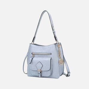 MKF Collection -  Yves Vegan Leather Women’s Hobo Bag Blue